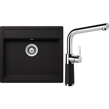 Kuchyňský dřez Set Schock S24-12 (dřez Nemo N-100 Nero + baterie SC-540 Nero)