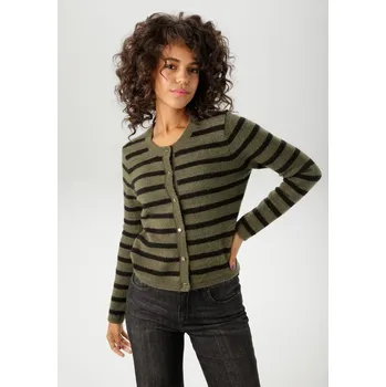 Dámský svetr Aniston Khaki/ Schwarz 772645 38