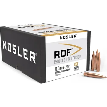 Příslušenství pro sportovní střelbu Střely Nosler RDF 6,5mm, dia .264, 140grs - MAXIpack 500ks