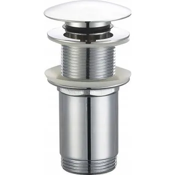 Sifon Zátka umyvadlová výpusť Click-Clack kulatý Oltens stříbrná