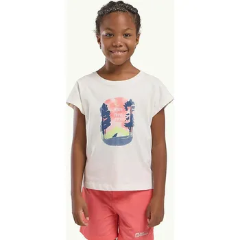 Dívčí tričko Tričko Jack Wolfskin Creme 4357474 128