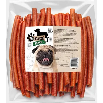 Pamlsek pro psa Mr. Pretzel Hypoalergenní Pamlsky pro Psy Tyčinky s Kachnou 500g