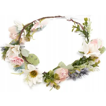 Ozdoba do vlasů Miss Glow klasická vícebarevná čelenka do vlasů