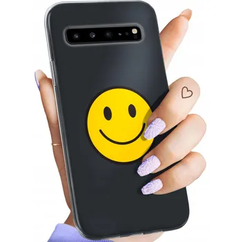 Pouzdro na mobilní telefon Zadní Kryt Hello Case pro Samsung Galaxy S10 5G žlutý