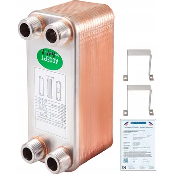 Výměník tepla Měděný výměník tepla, 40 desek, pájený, deskový, pro topení (CO) a tepelná čerpadla