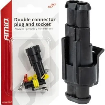 Auto elektroinstalace Krychlová zástrčka superseal hermetický konektor 1 PIN AMIO-03517