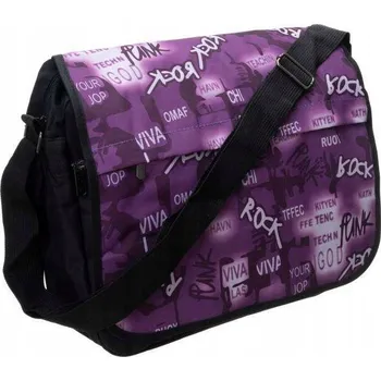 Kabelka Loren fialová kabelka přes rameno z polyester