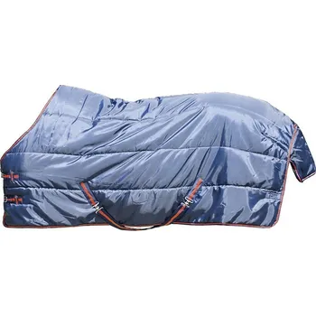 Deka pro koně HKM Quited 210D/300g stájová deka pro koně modrá 155