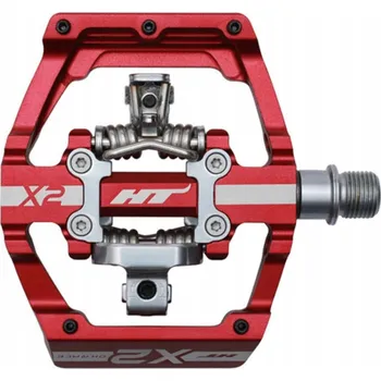 Pedál na kolo Nášlapné pedály HT Components HT-X2 červené