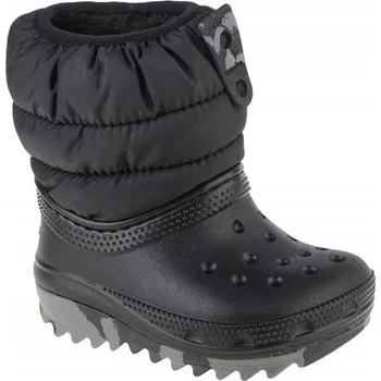 Dívčí sněhule Crocs Dětské sněhule Zimní boty Classic Neo Puff 207683 Boot 23-24