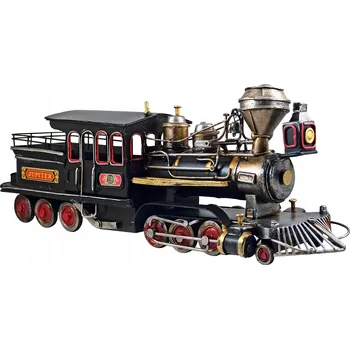 Vláček a vláčkodráha Lokomotiva Vlak Jupiter Model Parní Lokomotivy Replika Retro Kovová