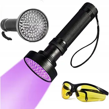 IP kamera UV SVÍTILNA NA JANTAR, SILNÁ LED, NA BANKOVKY A MOČ ZVÍŘAT + BRÝLE