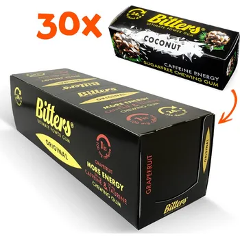 Cukrovinka Bitters energetické žvýkačky 3 kusy (Kokos)