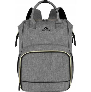 brašna na notebook Batoh na notebook / taška na oběd Matein 1368 šedý USB 15,6"