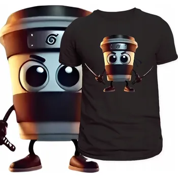 Pánské tričko Pánské tričko s potiskem Brain Rot Cappuccino Assassino Dárek 3XL