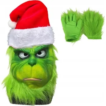 Karnevalová maska Maska na obličej 1234 latex ďábel zelená