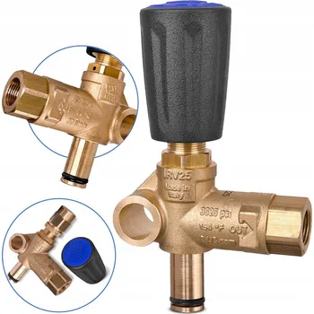 Ventil Zpětný ventil MTM BY-PASS s regulací tlaku pro myčky a čerpadla, max. 250 Bar