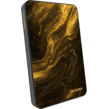 Powerbanka Picasee Powerbanka s MagSafe 5 000 mAh Šedá - Černá