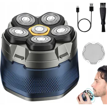 Holicí strojek 6D HOLICÍ STROJEK PRO PLEŠATÉ MUŽE MAGNETICKÝ ZASTŘIHOVAČ HOLICÍHO STROJKU WET&DRY