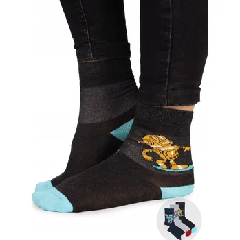 Chlapecké Ponožky , dětské ponožky , roboti, balení 3 kusů, 27-30 YOCLUB