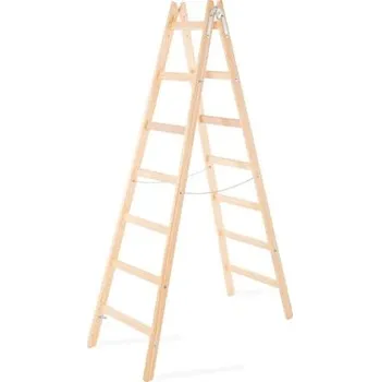 Štafle malířské PREMIUM, 7 příček, dřevěný žebřík, 150kg