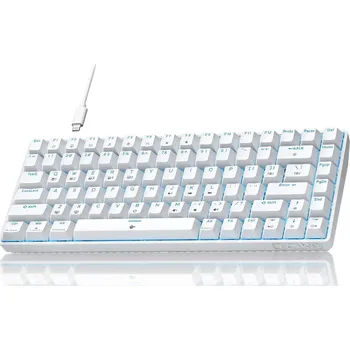 Klávesnice TMKB T84SE Mechanická klávesnice 75% Brown Switch N-Key Bílá