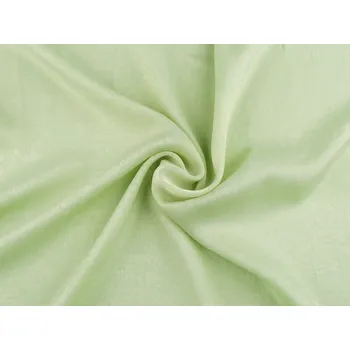 Imitace hedvábí s kovovým leskem, střední, 11 (52) zelená šalvěj světlá