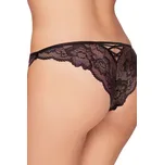 Krajkové kalhotky brazilky 91 černé - M