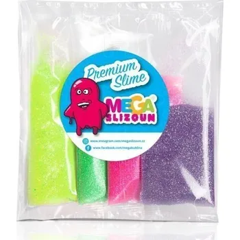 Hračka Sada neonových prášků do slizu - 4 barvy