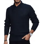 DStreet svetr wx2257 modrý s výstřihem do V, velikost M