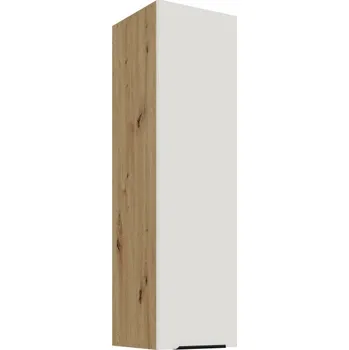 Kuchyňská skříňka Vysoká horní kuchyňská skříňka LUNARA - šířka 30 cm, bílá / dub artisan