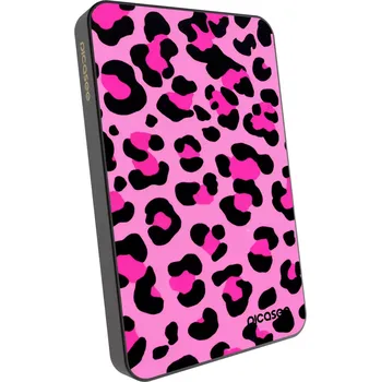 Powerbanka Picasee Powerbanka s MagSafe 5 000 mAh Šedá - Pink Tiger