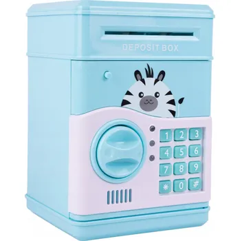 Pokladnička Pokladnička Sejf na PIN, Bankovky a Mince, Bankomat s Kódem pro Děti Stator Z981