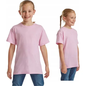 Chlapecké tričko Fruit of the Loom dětské tričko růžové bavlna velikost 128