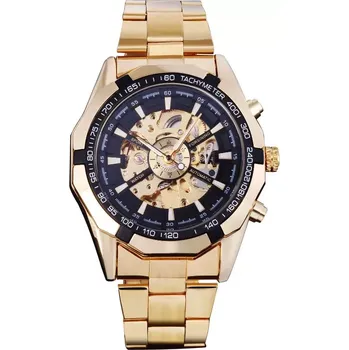 Hodinky Winner mechanické hodinky s automatickým nátahem TM340GL Zlaté