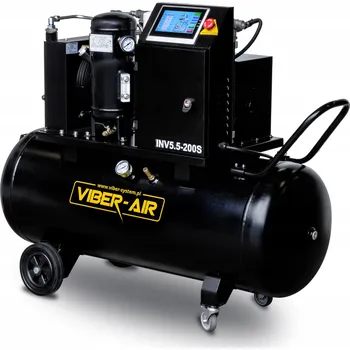 Kompresor Šroubový kompresor VIBER-AIR 5,5 kW 200 l 10 bar s frekvenčním měničem INV5.5-200S