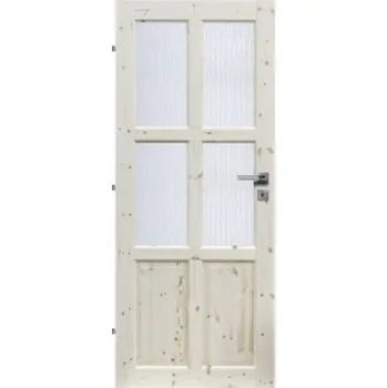 Interiérové dveře Interiérové dveře masivní 4S2K prosklené 70 L borovice