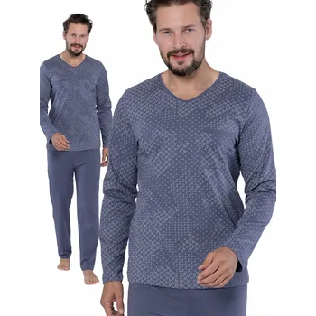 M-Max pánské pyžamo Dante 1683 s dlouhým rukávem, velikost M