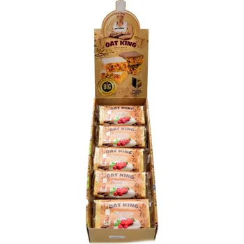 LSP nutrition Oat King Energy bar 10 x 95 g flapjack - vegetarian mix s polevou