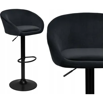 Barová židle Barová Židle eHokery , černá, 102 cm, látka