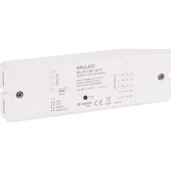 LED páska McLED ML-917.061.22.0 ZigBee přijímač - řízení jasu, CCT, RGB, RGBW, RGB+CCT, max. 5x4A, 12-24V