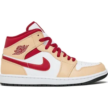 Pánská móda Air Jordan Jordan 1 Mid Light Curry Cardinal EU: 40.5