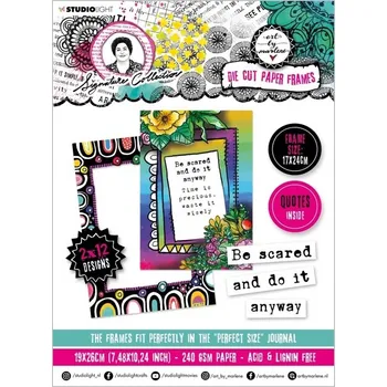 Volný čas Blok s papírovými výseky "Signature Collection", 19x26 cm, 24 l. - Rámečky