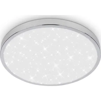 BRILONER Tak stropní svítidlo pr.24 cm - 12W, 1300lm, LED, hvězdné nebe, IP44, chrom - BRILONER BRI 3933018