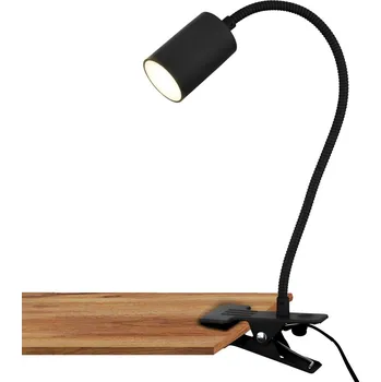 Lampička BRILONER Fleks lampička na stůl, nastavitelná, s klipsem, černá - BRILONER BRI 2176015