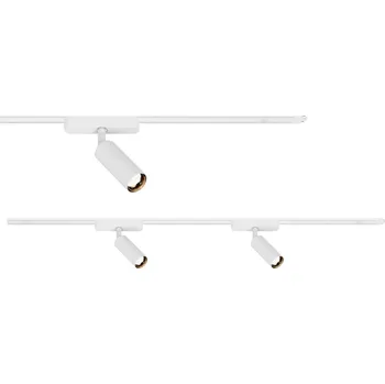 Bodové svítidlo BRILONER Luxtrail lištový systém, prodlužovací sada, 2x LED spoty, bílá - BRILO BRILO 8026026