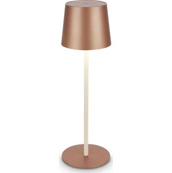 Lampička BRILONER Bota stolní lampa - 2,6W, 120lm, nabíjecí, LED, stmívatelné, dotykový vypínač, teplá bílá, kávová - BRILO BRILO 7708014