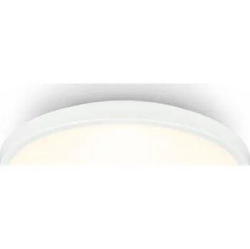 BRILONER Competo stropní svítidlo pr.24 cm - 12W, 1300lm, LED, teplá bílá, bílé - BRILO BRILO 3901016