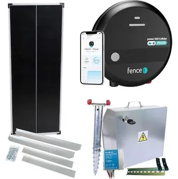 Ohradník Premium sada solární ohradník - Kompletní bezpečnostní schránka + 5J LTE chytrý zdroj, panel 100 W