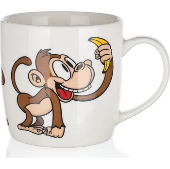 Stolování BANQUET hrnek 320ml OPICE mix dekorů, keramický